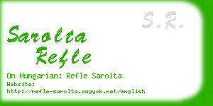 sarolta refle business card